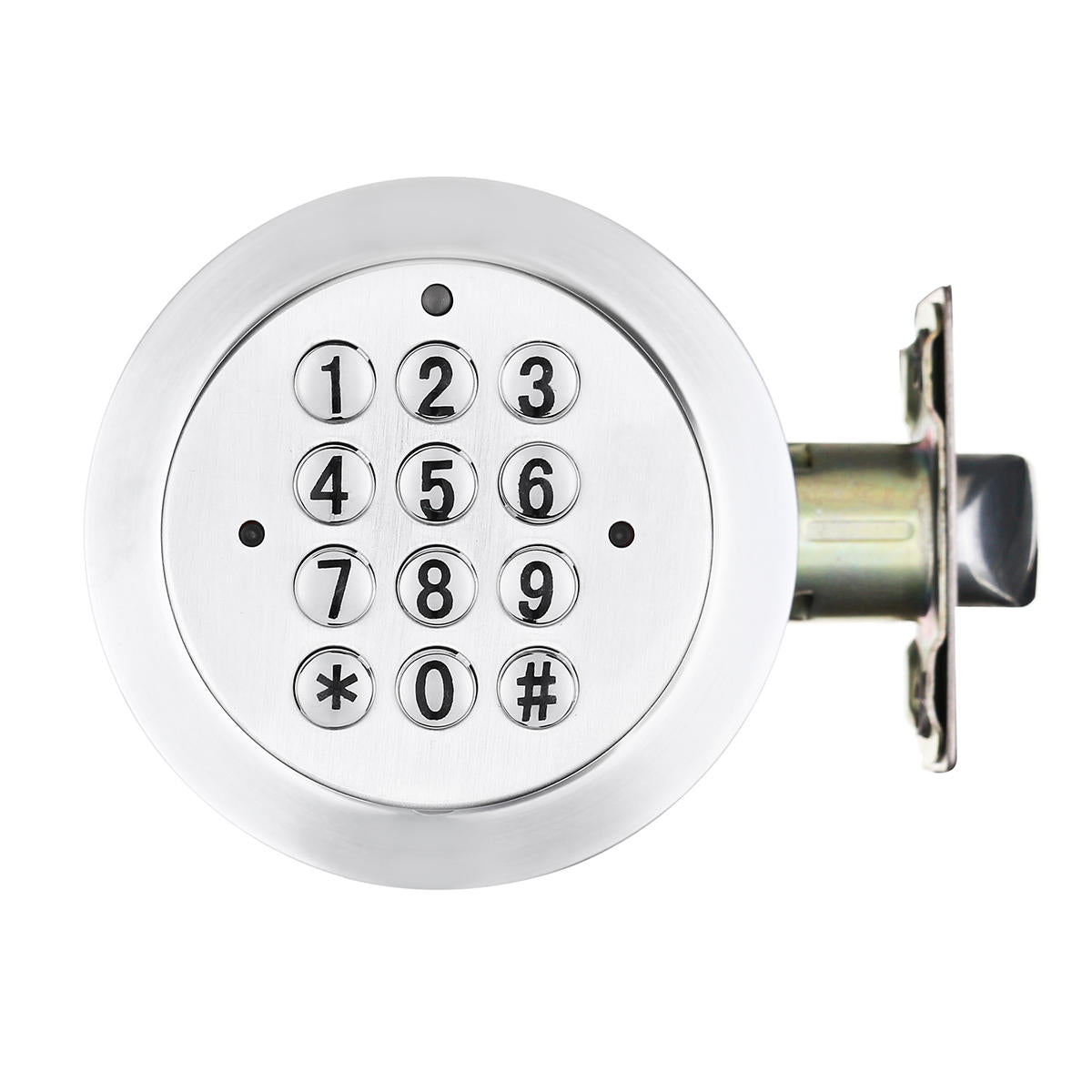 Electronic Digital Keyless Code Smart Door Lock Keypad Security Handle Home Safety Entry Lock Silver