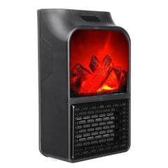 3D Flame 500W Wall-Mount Electric Fireplace Heater with Remote Control