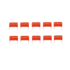 5 Pairs Polyester Film Orange Clipper Capacitors With Radial Leads Works Great for Guitars Accessories
