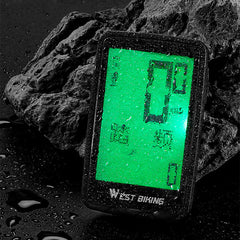 Bicycle Cadence Stopwatch Full Screen Backlight Waterproof USB Charging Bike Computer Bicycle Speedometer For MTB Road Bike