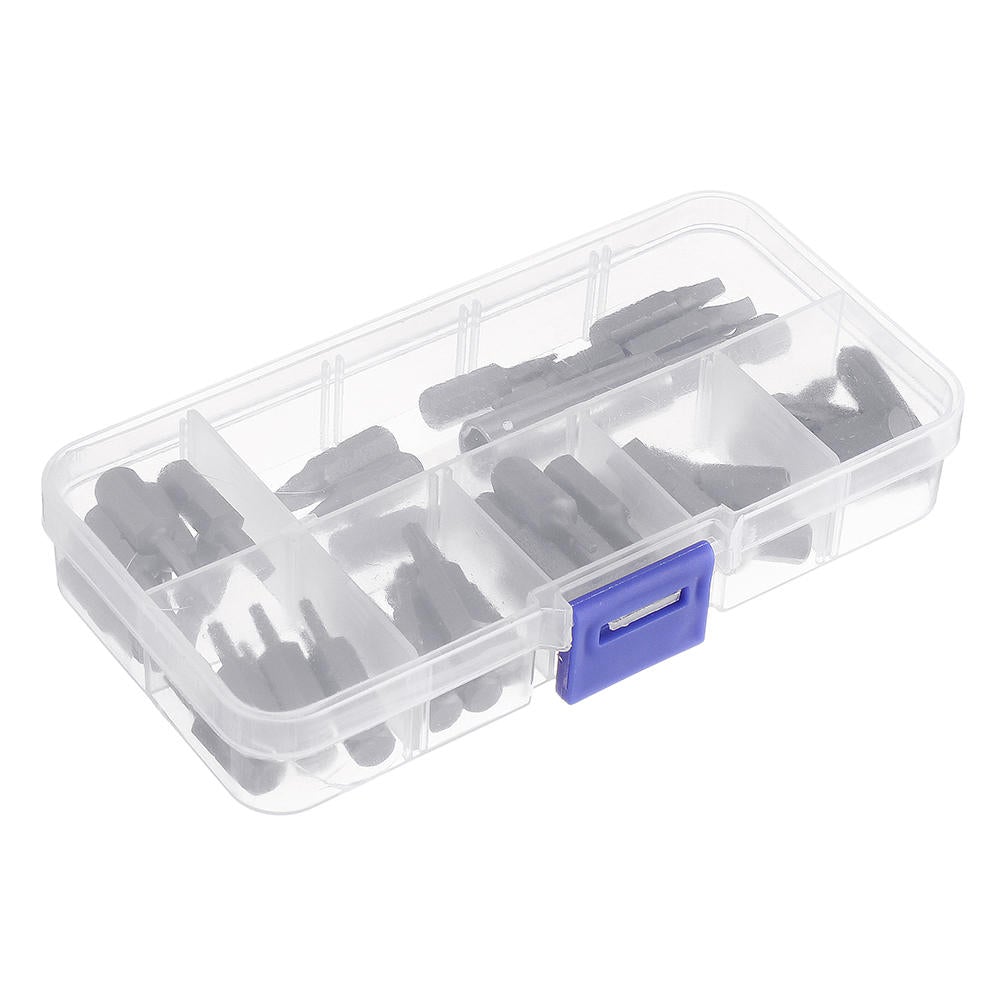 44Pcs S2 Screwdriver Bit Set Phillips Slotted Torx Hex Screwdriver Bits with Extension Rod 1/4 Inch Hex Shank