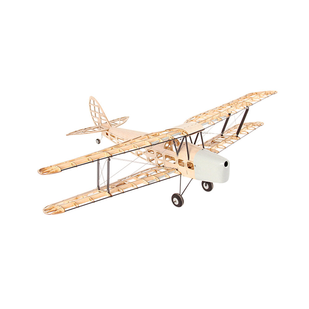 1020mm Wingspan Balsa Wood Biplane Trainer RC Airplane KIT