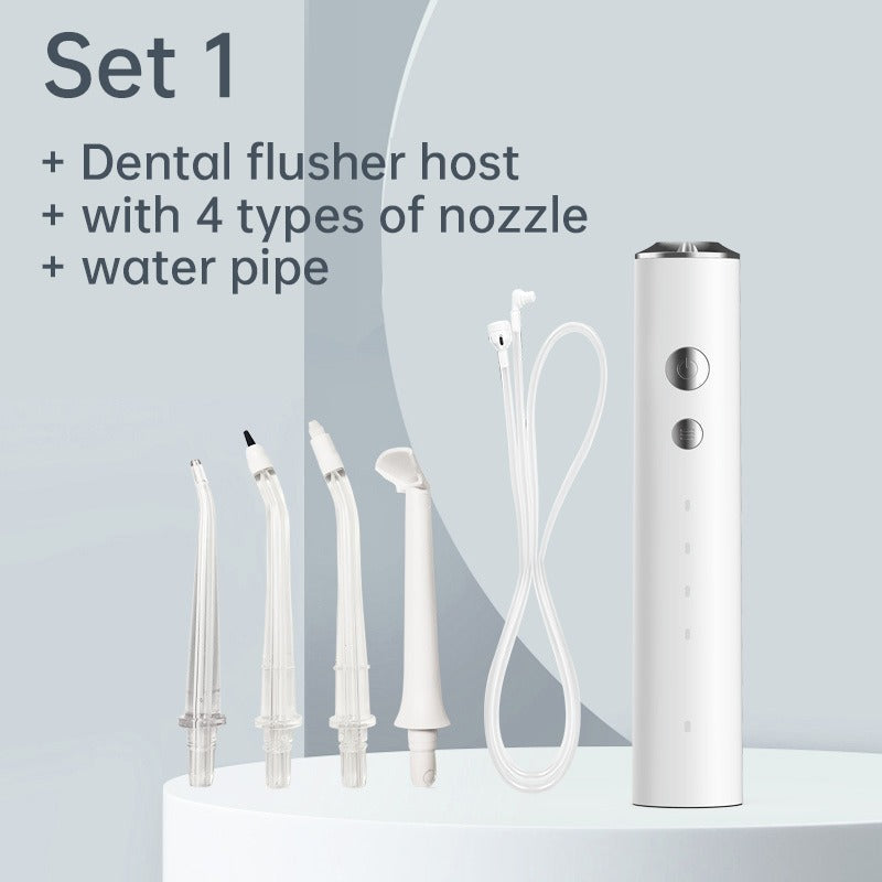 Portable Oral Irrigator Water Flosser – Multi-Function Dental Water Jet with 300ML Tank, Detachable Cleaner, Rechargeable, Waterproof for Superior Oral Hygiene