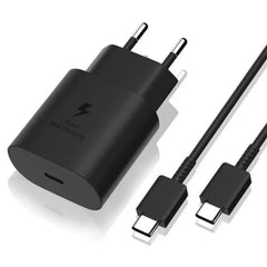 25W USB-C PD Fast Charger Adapter EU Plug + 1M USB-C Cable