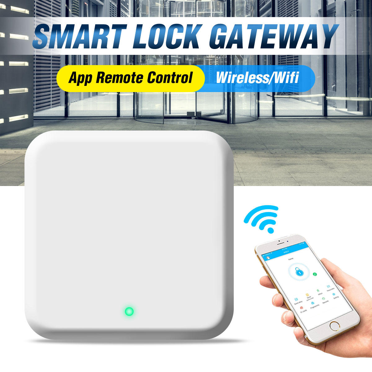 Portable Door Lock Gateway WIFI APP Internet Smart Remote Control Lock Gateway