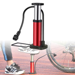 120PSI Cycling Bicycle Foot Activated Pump Aluminum Alloy Mini Mountain Road Bike Pump