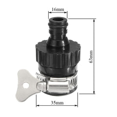 14-20mm Water Faucet Tap Adapter Plastic Nozzle Adjustable Pipe Connector Hose Fitting