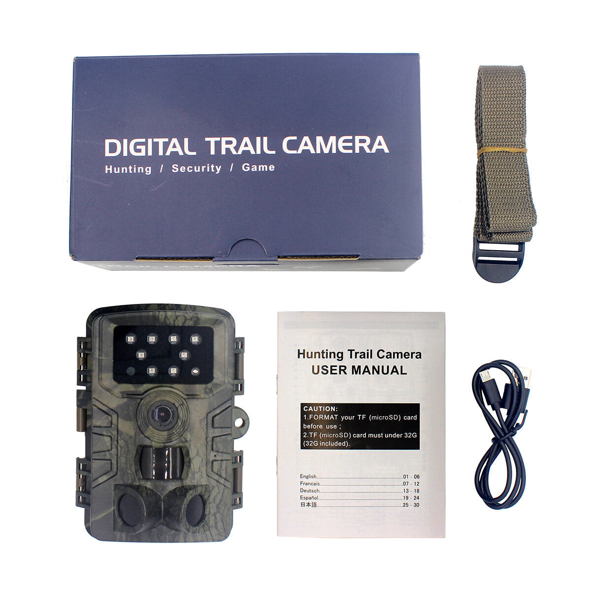 120Detecting Range Hunting Trail Camera 20MP 1080P Waterproof Hunting Scouting Camera with Auto IR Filter for Wildlife Monitoring