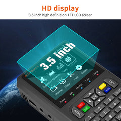 Handheld Satellite Meter 3.5 Inch High Definition LCD Screen DVB-S/S2 MPEG-2/4 H.264(8 Bit) Satellite Finders