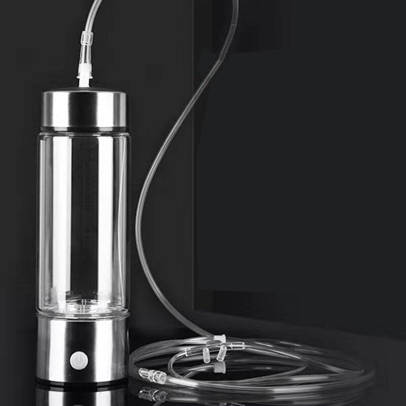 450ml Hydrogen-Rich Water Ionizer Maker Cup Generator Glass Bottle Mug USB Charging Glass Water Bottle