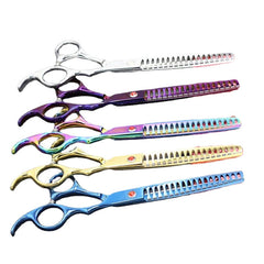 Multicolor Professional Pet Dog Scissors Stainless Steel Thinning Cutting Shears Cats Dogs Grooming Scissors Hair Trimming Tools