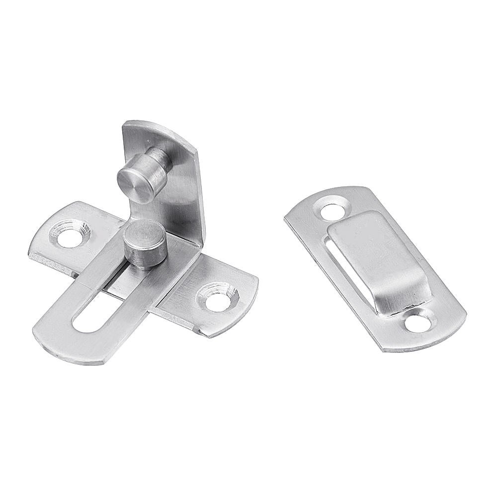 90 Degree Buckle Bolt Barn Door Lock Latch Hasp Sliding Door Buckle for Toilet Doors and Windows