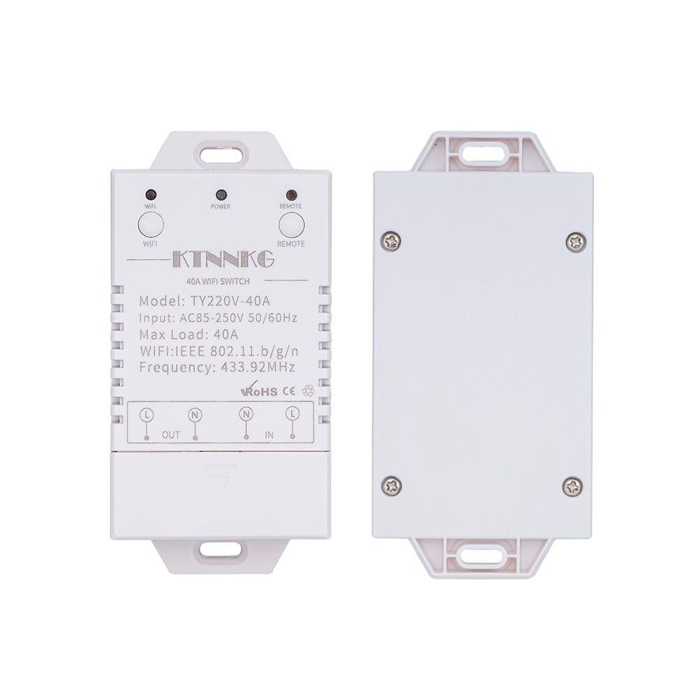 WIFI Smart Switch Socket Controls High Power Air Conditioners Pumps Work with Alexa and Google Home 40A 433Mhz 1Gang 4000W AC90-250V
