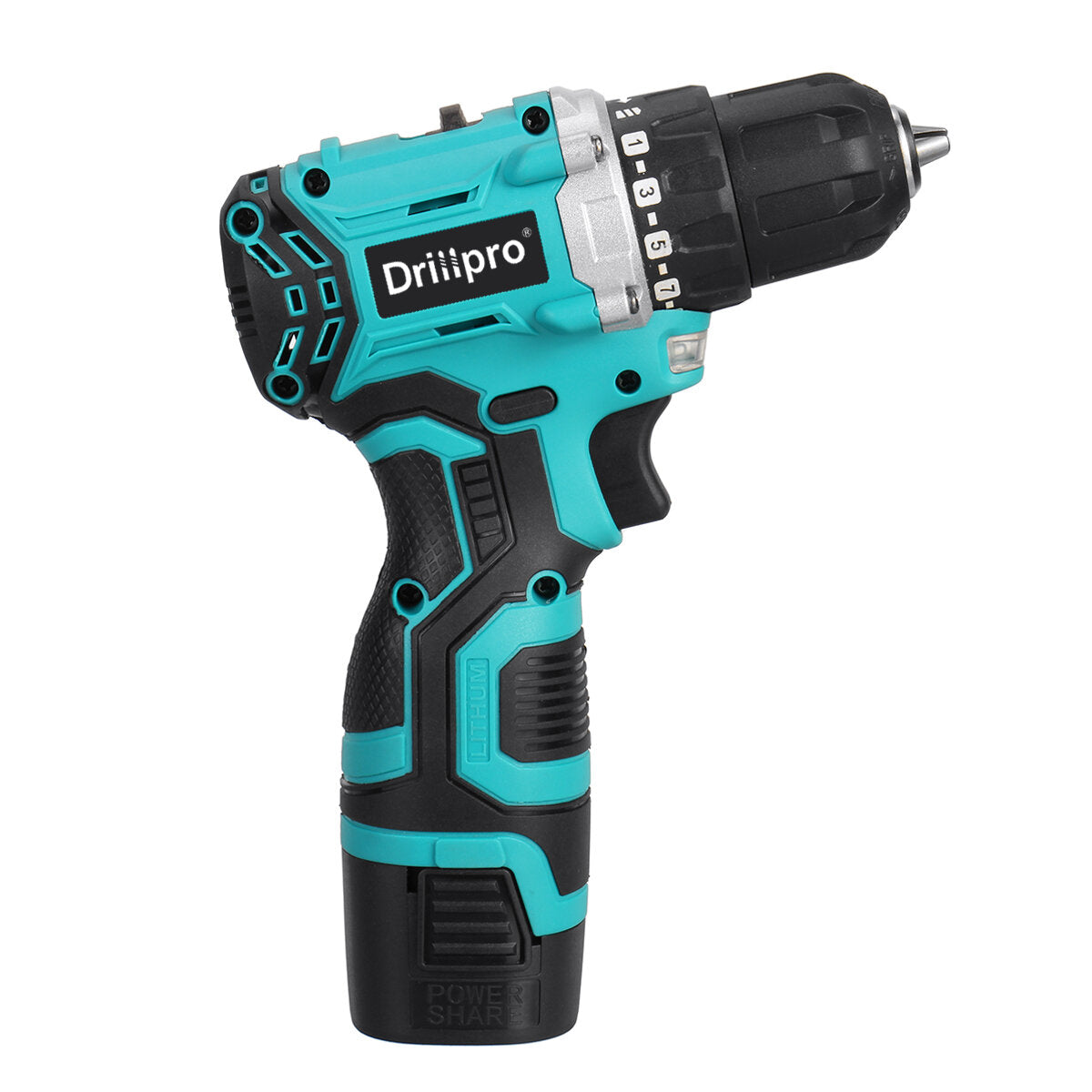 16.8V Brushless Electric Drill Driver Portable Rechargeable Screwdriver Power Tool W/ 1/2 Battery