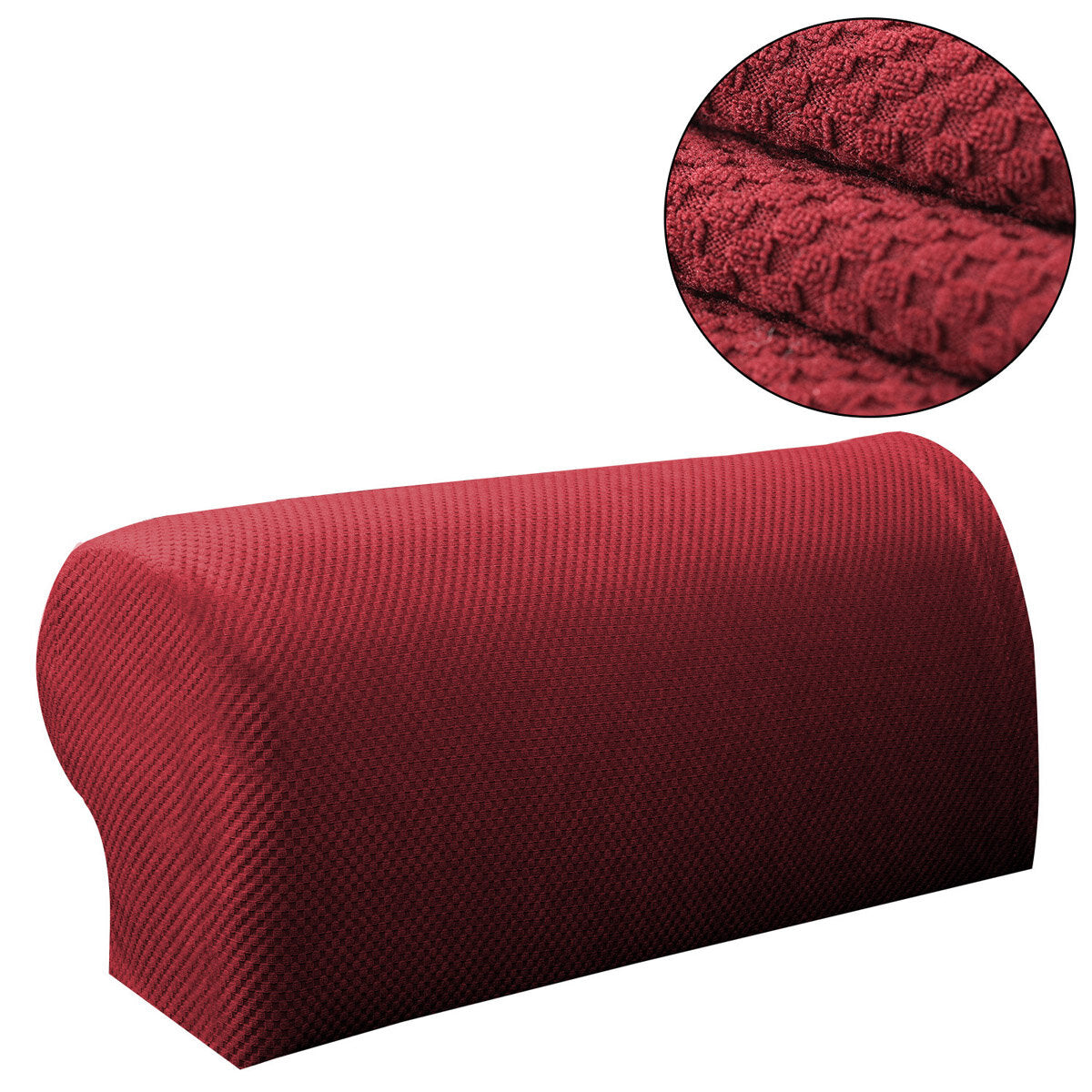 1 Pair of Sofa Armrest Covers Removable Stretch Sofa Chair Arm Protector Couch Armchair Slipcover Home Office Furniture Decorations