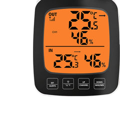 Large Screen Digital Indoor Outdoor Thermometer Hygrometer Temperature Humidity Table Alarm Clock