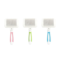 Pet Hair Removal Comb Stainless Steel Pet Automatic Hair Removal Comb Pet Self-cleaning Comb