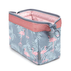 Women Portable Cute Multi-function Beauty Flamingo Cosmetic Bag