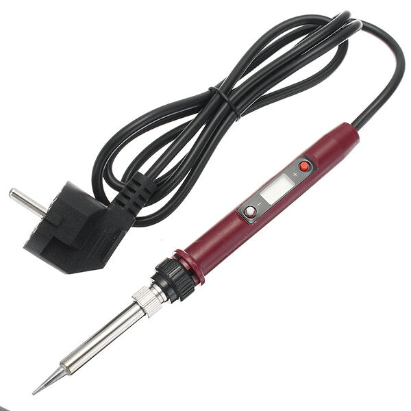 80W LCD Digital Thermostat Adjustable Lead Free Electric Soldering Iron Mini Soldering Station