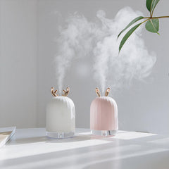 Mini Rabbit Elk Air Humidifier Purifier Aroma Diffuser USB Charging Mist Maker Air Purifier