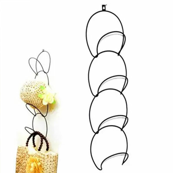 Hats Clothes Tie Interlink Holder Wire Stackable Storage Rack Kitchen Organizer Door Wall Hooks