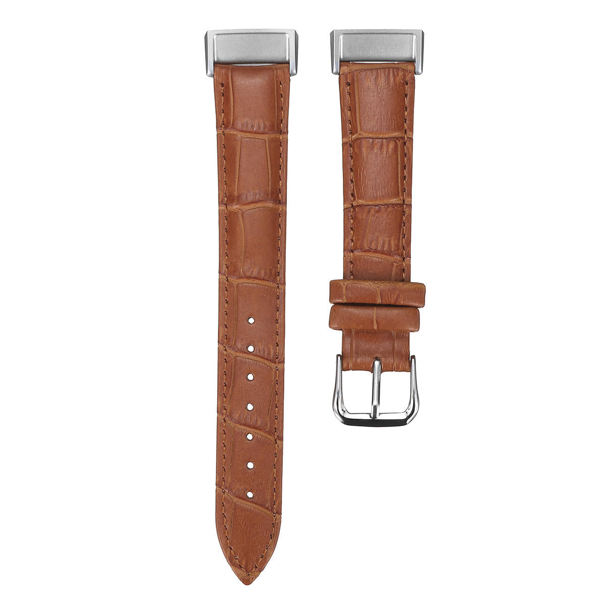 Classic Genuine Leather Wristband Strap Watch Band for Fitbit Charge 3 Smart Watch