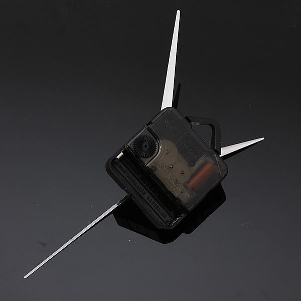 3Pcs DIY White Triangle Hands Quartz Black Wall Clock Movement Mechanism