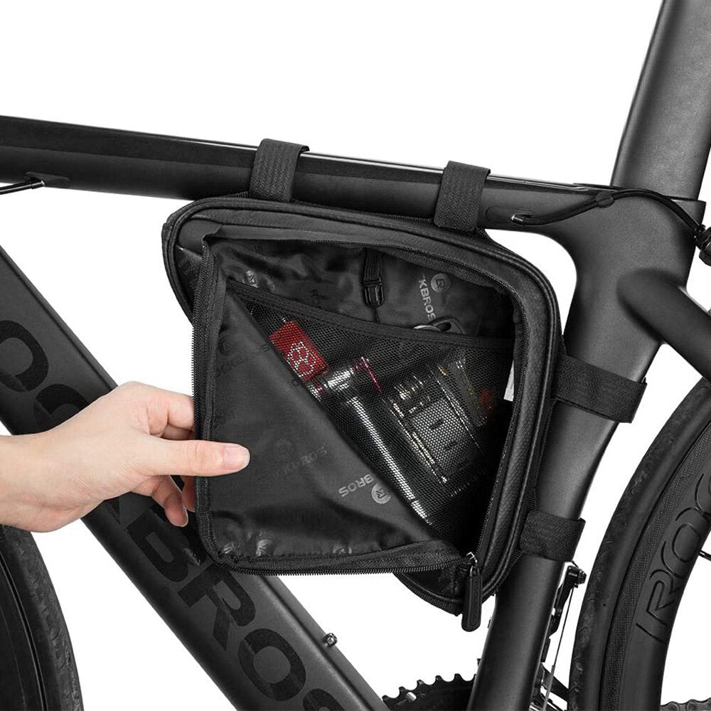 1.5L Bicycle Frame Bag Bike Bag Under Seat Triangle Bag Under Top Tube  Bike Storage Bag for Mountain Road Bike