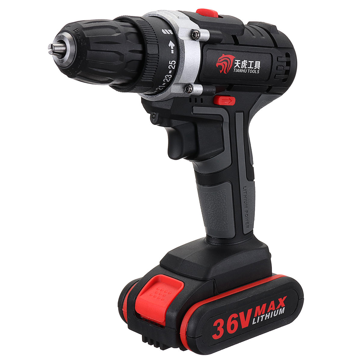 36V Electric Cordless Drill 28NM Brushless Screwdriver With LED Rechargeable Battery