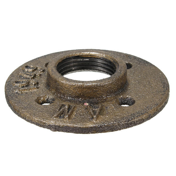 1 Inch Malleable Threaded Floor Flange Iron Pipe Fittings Wall Mounted Flange