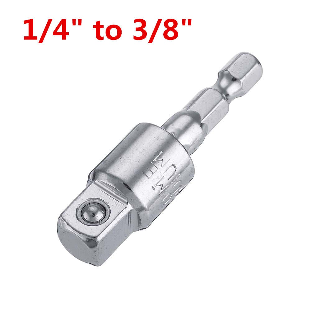 1/4 Inch Shank Socket Adapter Nut Driver Socket Impact Hex Shank Extension Drill Shank Adapter