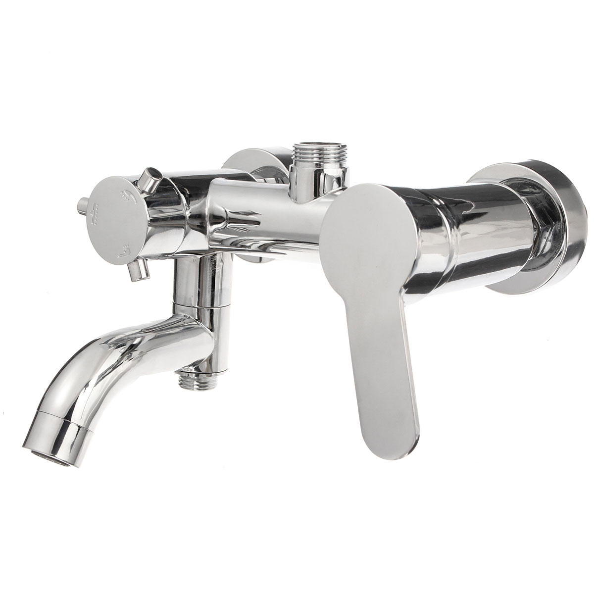 Modern Chrome Bathroom Filler Shower Bath Sink Hand Held Wall Mounted Mixer Tap Faucet
