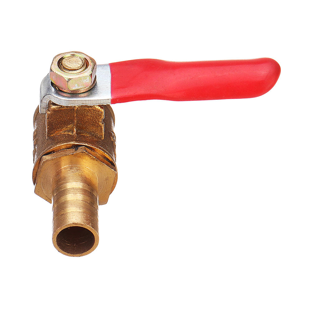 8mm Hose Barb to BSP Male Thread 1/2" 3/8" 1/2" Brass Inline Ball Valve Pipe Hose Coupler Adapter