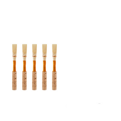 5Pcs/1Pack NO-01 Oboe Reed Medium Cork Reed Handmade Oboe Reed with Plastic Case/Tube for Beginners Oboe Accessories