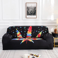Black Elastic Sofa Cover Universal Milk Silk Chair Seat Protector Stretch Slipcover Couch Case Home Office Furniture Decoration