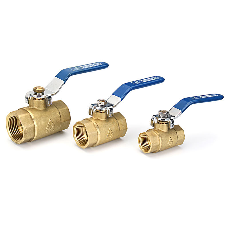 1/2" 3/4" 1" Female Brass Two Piece Full Port Thread Ball Valves with Vinyl Handle