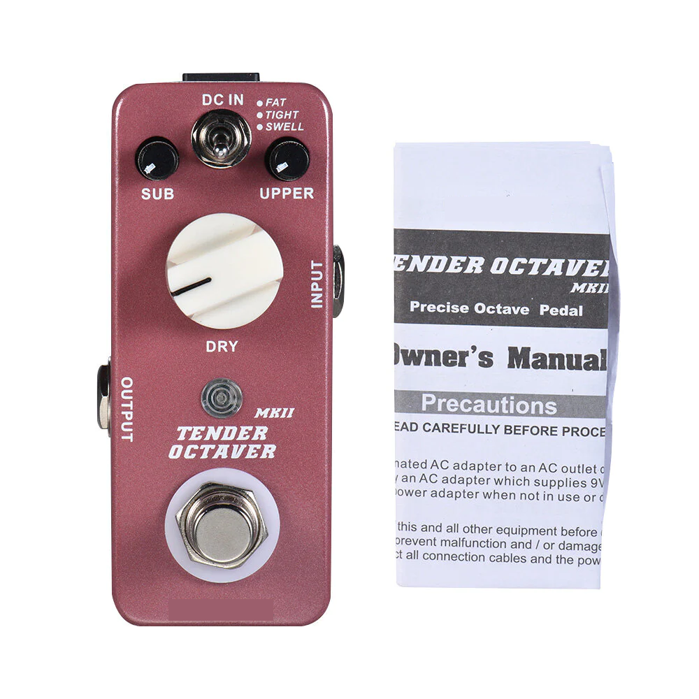 Octave Guitar Effect Pedal 3 Modes True Bypass Full Metal Shell