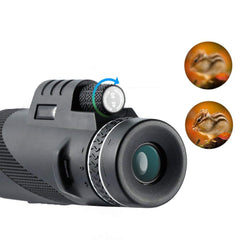 40X60 Dual Focus Optics Monocular HD Waterproof Telescope Day&Night Vision 500M/ 9500M
