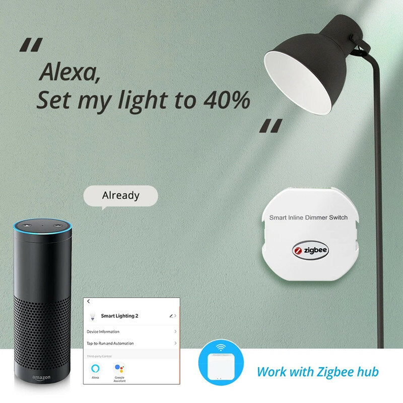 Dimmer Switch Voice Control Alexa Google Home Control APP
