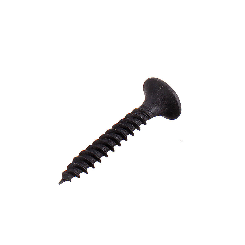 1000Pcs M3.5 Cross Black Recessed Flat Head Self Tapping Ash Phosphorus Drywall Metric Threaded Wood Screw Nail Bolt