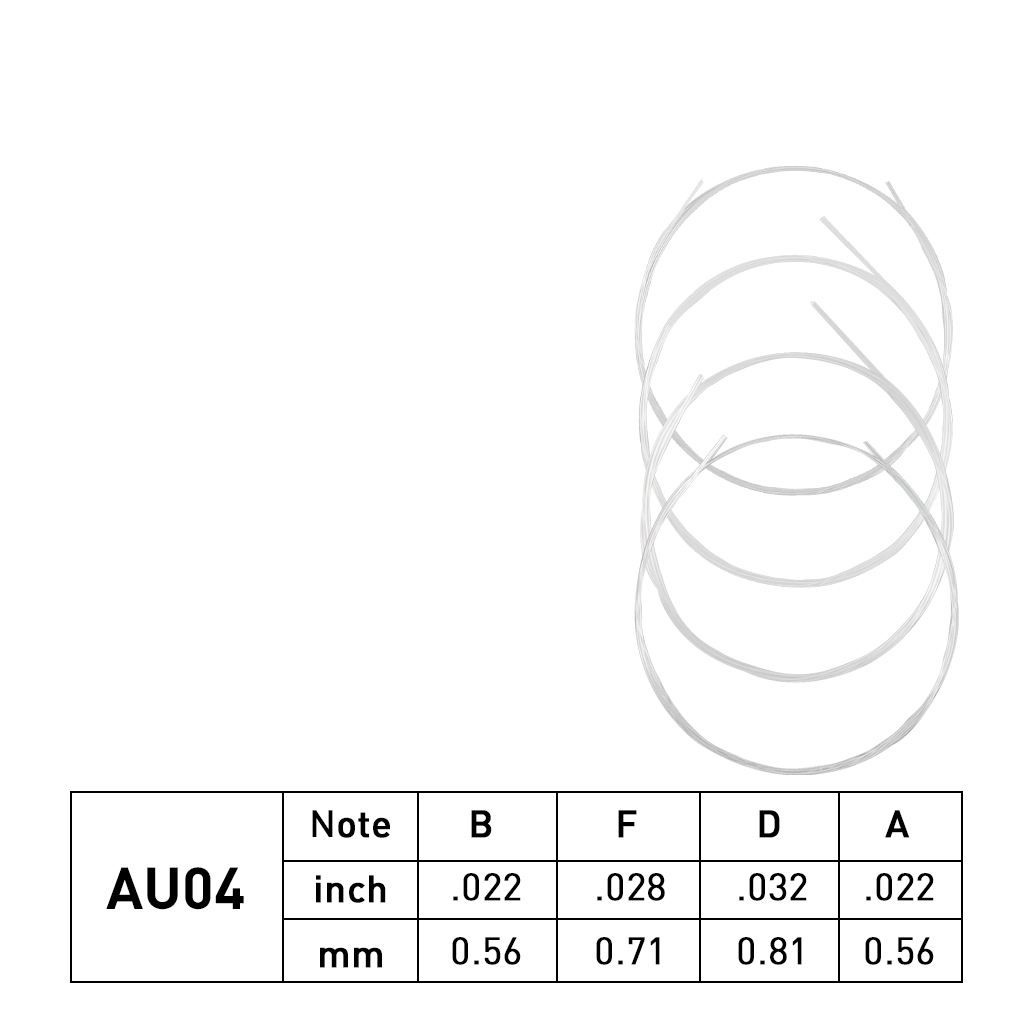 Ukulele Strings Clear Nylon 4 Strings AU04 Mini Hawaiian Guitar Strings