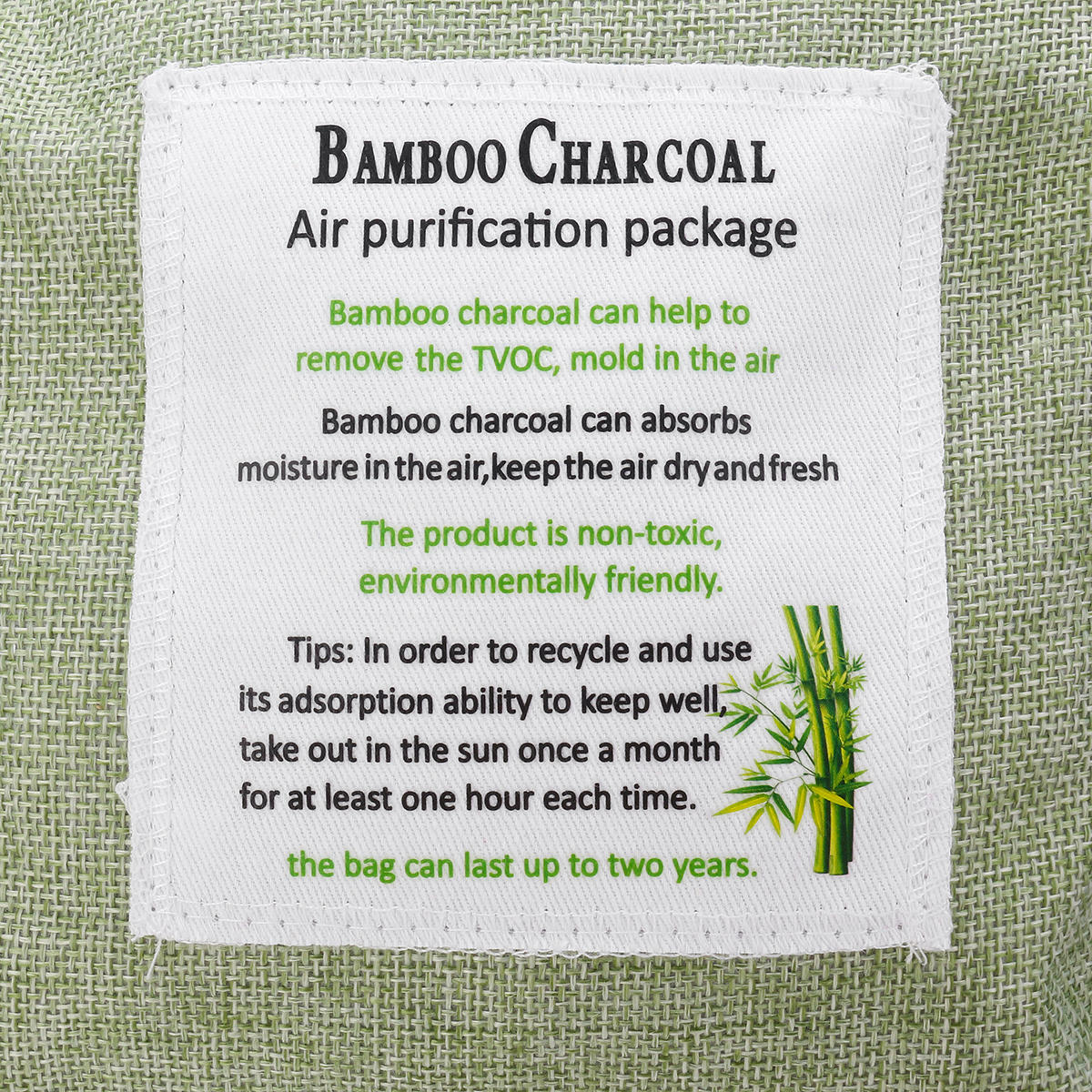 Muiti-used Air Purifying Freshener Bag Activated Bamboo Charcoal Home Odor Purifier Carbon Bag