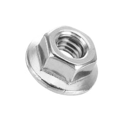 M4SN3 50Pcs M4 304 Stainless Steel Hex Serrated Flange Lock Nuts