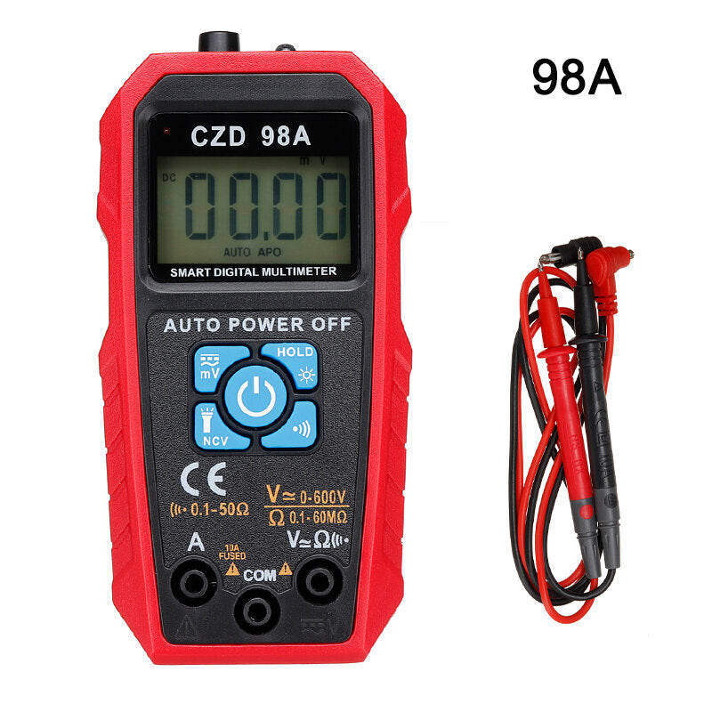 98A/C True RMS Electric Digital LCD Current AC DC Voltage Multimeter Capacitance Meter