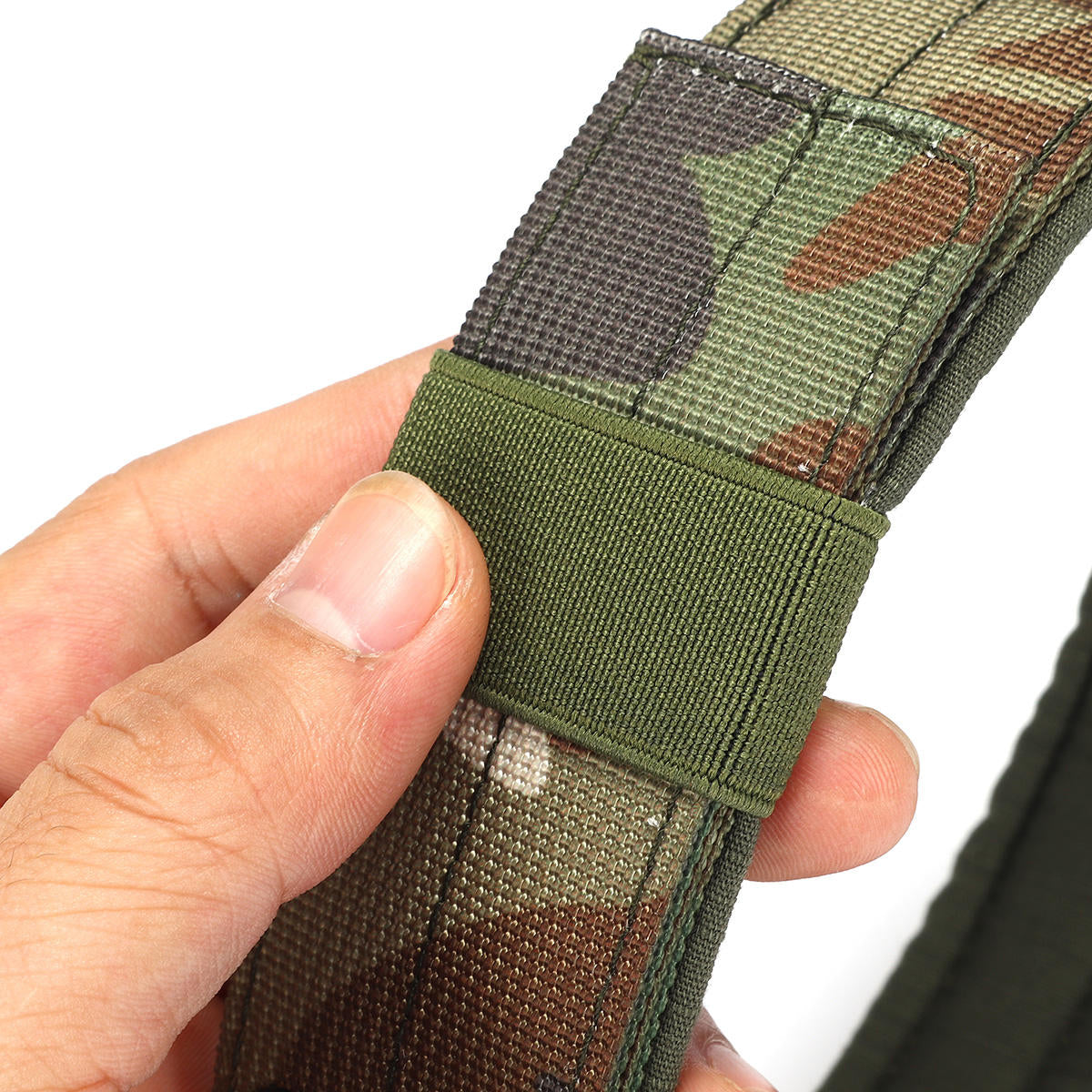 Tactical Military Adjustable Dog Training Collar Nylon Leash w/Metal Buckle