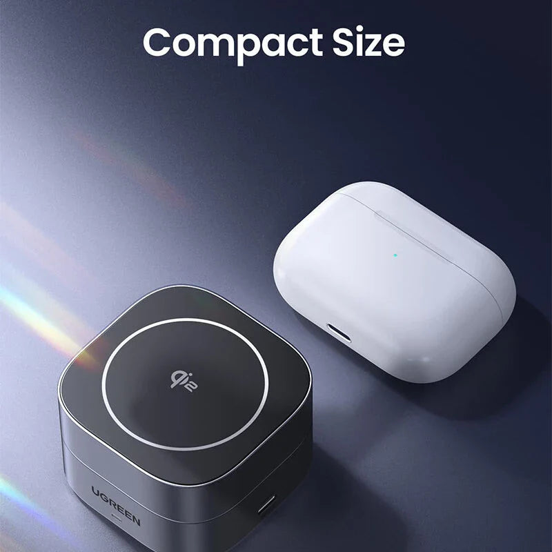 15W 2-in-1 Magnetic Wireless Charger Stand for iPhone, Samsung, Civi, Pura, AirPods & Apple Watch