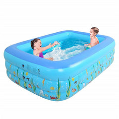 1.2/1.5m Summer Kids Inflatable Swimming Pool Center For Family Outdoor Fun Play