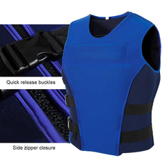 Adults Life Jacket Neoprene Safety Life Vest Float Suit for Kayaking Fishing Surfing Canoeing Sailing Water Ski Wakeboard Swimming