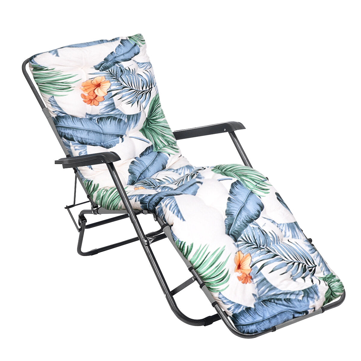 Lounge Chair Cushion Tufted Soft Deck Chaise Padding Outdoor Patio Pool Recliner