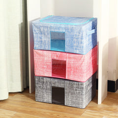 Foldable Non-woven Fabric Closet Storage Bag Container Large Capacity Blanket Quilt Breathable Closet Storage Bag